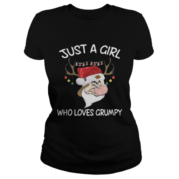 Christmas Grumpy Reindeer Just A Girl Who Loves Grumpy Shirt