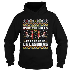 Christmas LGBT Dyke the halls Fe Le Le Le Le Le Lesbians Sweater 4
