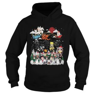 Christmas Santa Matatabi Kokuo Kurama Sleigh Naruto shirt 1