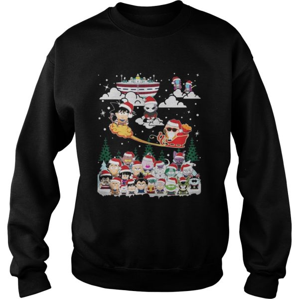 Christmas Santa Son Goku Sleigh Dragon Ball shirt