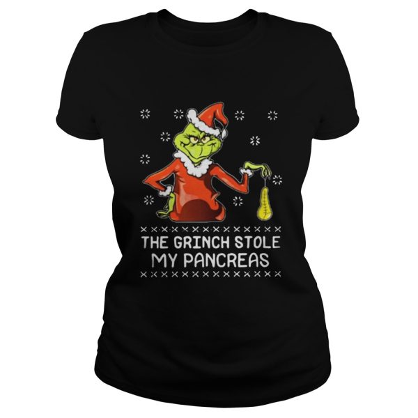 Christmas The Grinch stole my pancreas shirt