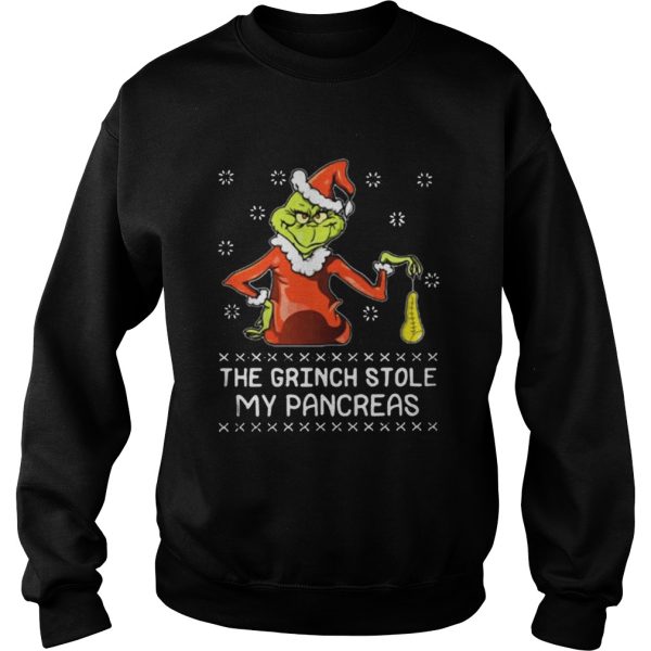 Christmas The Grinch stole my pancreas shirt