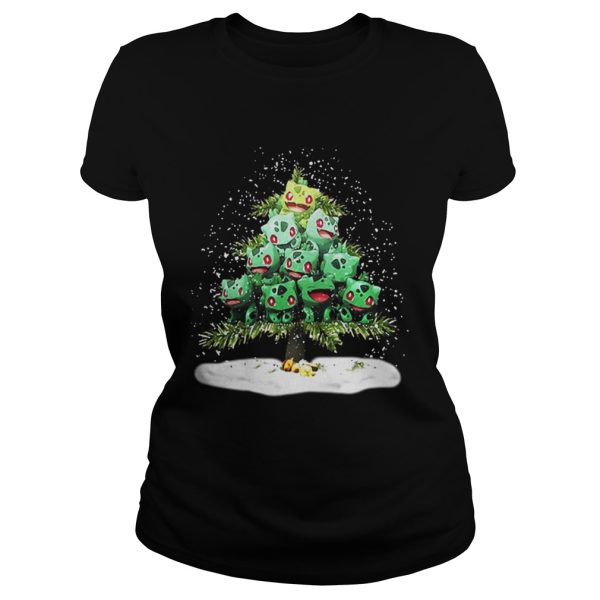 Christmas Tree Bulbasaur Pokemon Shirt