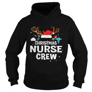 Christmas nurse crew Hat Santa Reindeer shirt 1