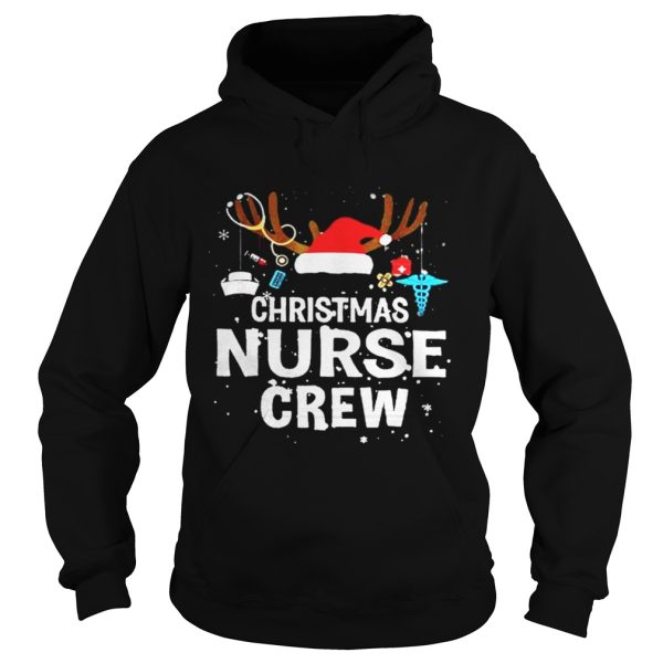 Christmas nurse crew Hat Santa Reindeer shirt