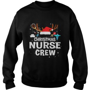Christmas nurse crew Hat Santa Reindeer shirt 3