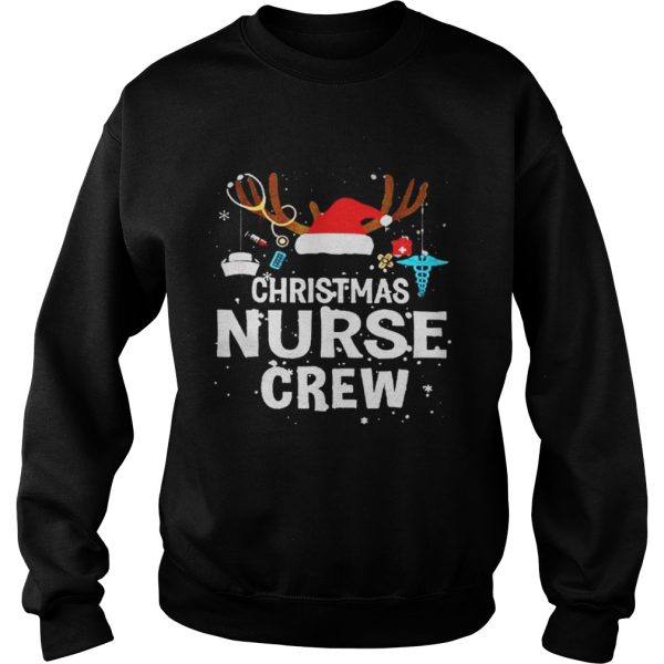 Christmas nurse crew Hat Santa Reindeer shirt