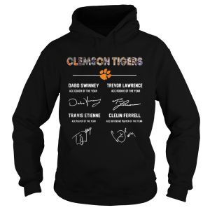 Clemson Tigers Signature Dabo Swinney Trevor Lawrence Travis Etienne Clelin Ferrel shirt 1