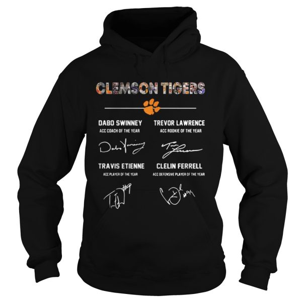 Clemson Tigers Signature Dabo Swinney Trevor Lawrence Travis Etienne Clelin Ferrel shirt