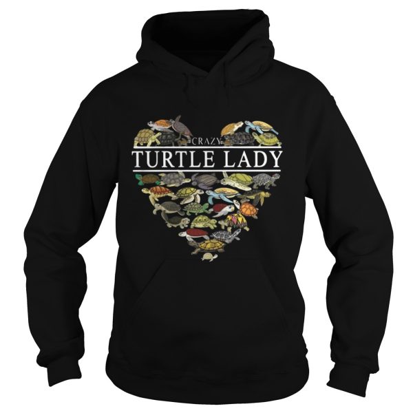 Crazy Turtle Lady Aholic Heart Shirt