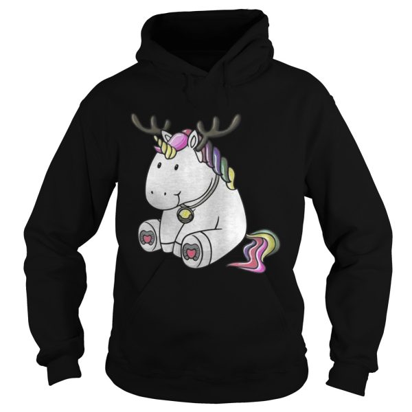 Cute Christmas Comic Reindeer Unicorn Shirt