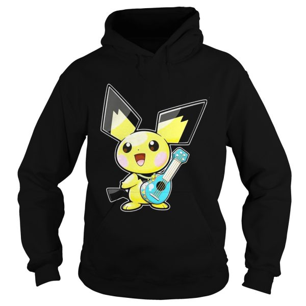 Cute Pikachu Play Guitar Pokemon T-Shirt