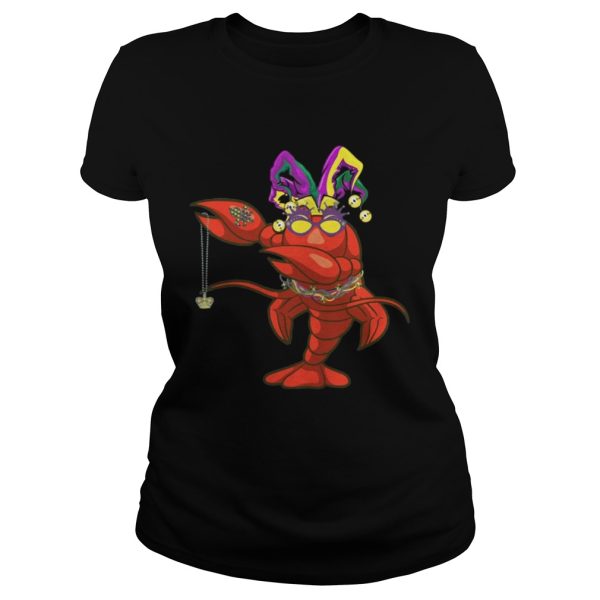 Dabbing Mardi Gras Bead Crawfish Party T-Shirt