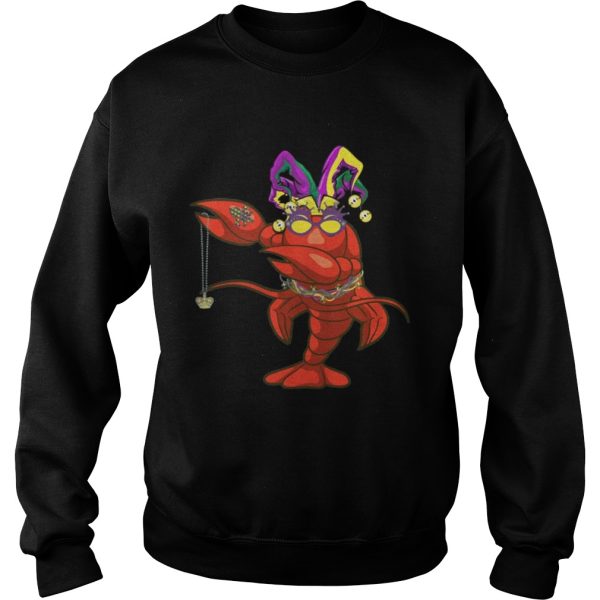 Dabbing Mardi Gras Bead Crawfish Party T-Shirt