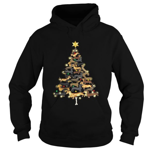 Dachshunds Christmas tree shirt