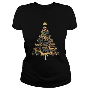 Dachshunds Christmas tree shirt 2