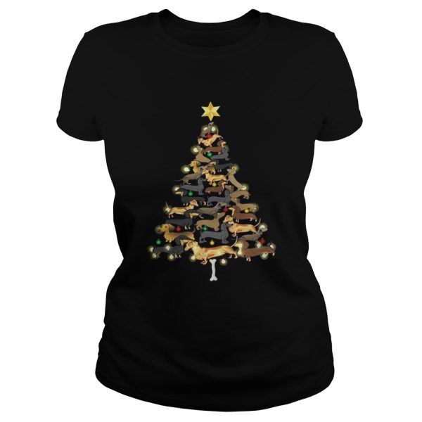 Dachshunds Christmas tree shirt