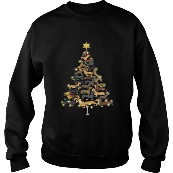 Dachshunds Christmas tree shirt