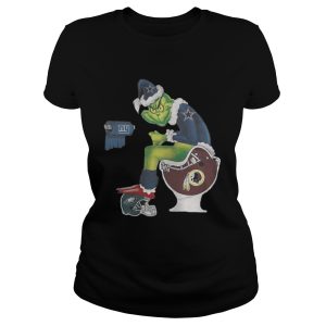 Dallas Cowboys Grinch Santa Washington Redskins toilet shirt 2
