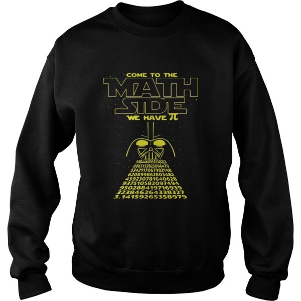 Darth Vader Come To The Math Size Pi Day Shirt