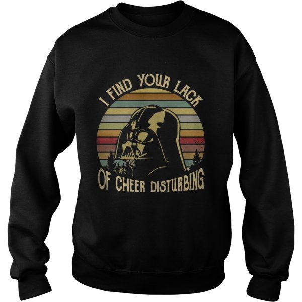 Darth Vader I find your lack of cheer disturbing sunset shirt