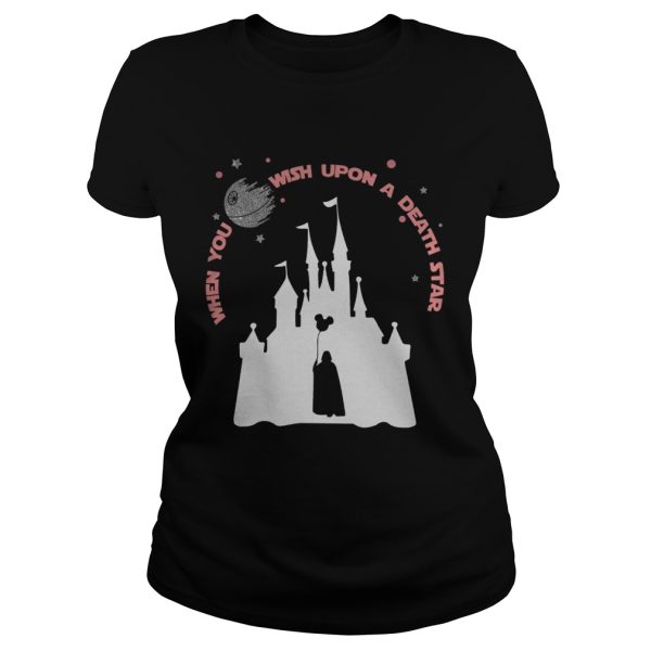 Darth Vader Mickey when you wish upon a Death Star shirt