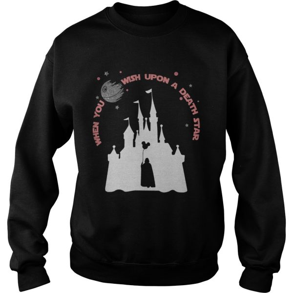 Darth Vader Mickey when you wish upon a Death Star shirt