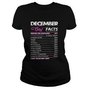 December girl facts shirt 4