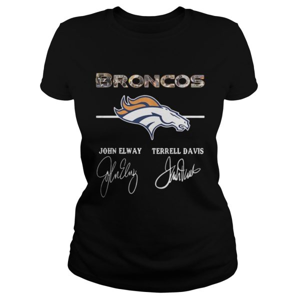 Denver Broncos John Elway Terrell Davis shirt