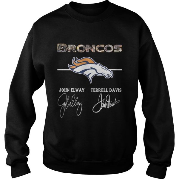 Denver Broncos John Elway Terrell Davis shirt