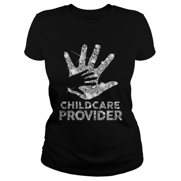 Diamond glitter Childcare Provider shirt