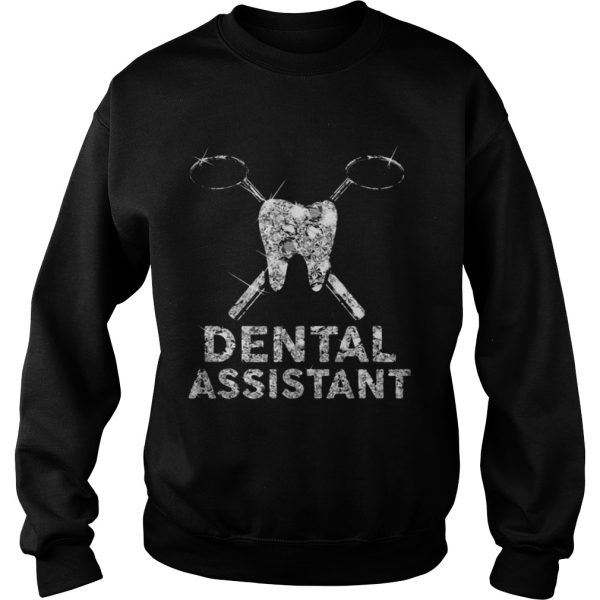 Diamond glitter Dental Assistant shirt