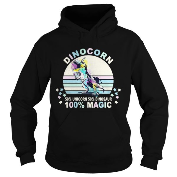 Dinocorn 50 unicorn 50 Dinosaur 100 Magic shirt