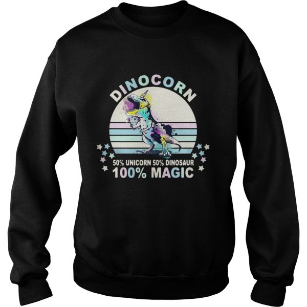 Dinocorn 50 unicorn 50 Dinosaur 100 Magic shirt