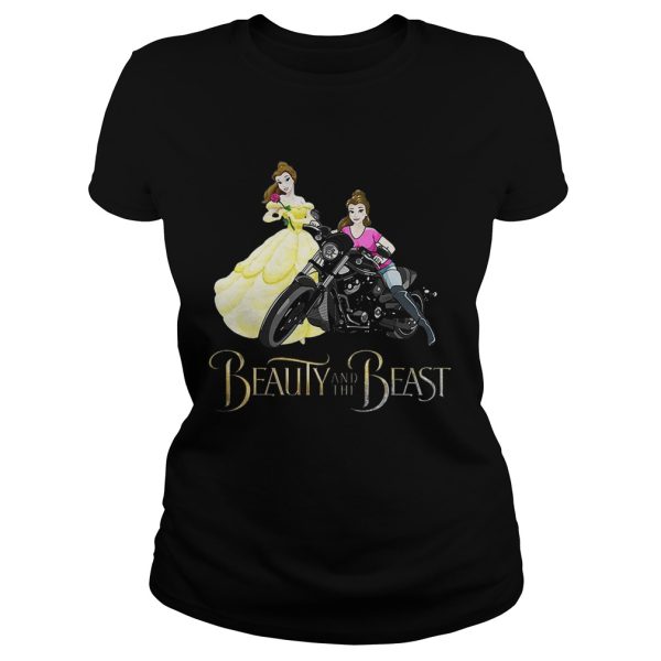 Disney Beauty and the Beast Belle motorcycle shirt