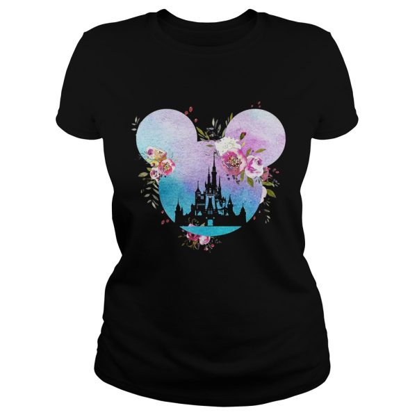 Disney in Mickey Mouse head shirt