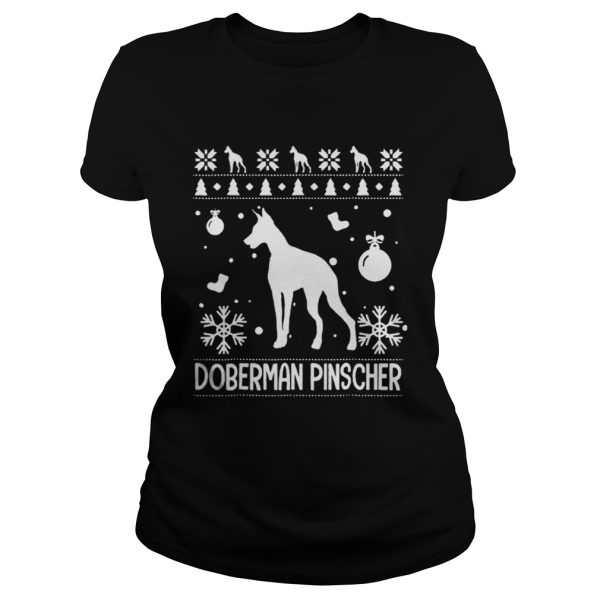 Doberman Pinscher Ugly Christmas shirt