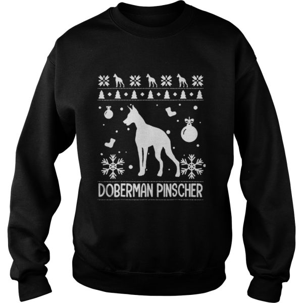 Doberman Pinscher Ugly Christmas shirt