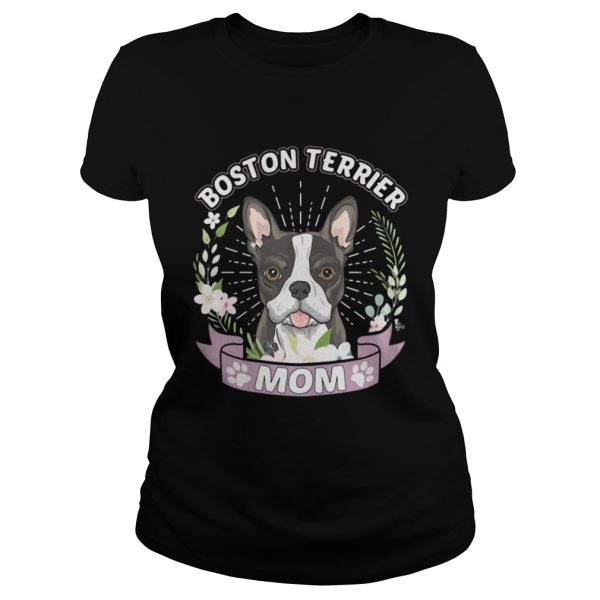 Dog Breed Shirts for Women Boston Terrier Mom shirt