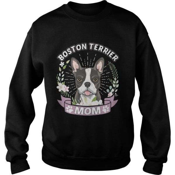 Dog Breed Shirts for Women Boston Terrier Mom shirt