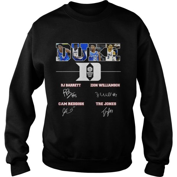 Duke Rj Barrett Zion Williamson signature shirt