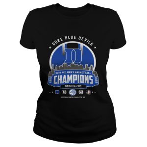 Duke blue devils 2019 acc men's basketball champion shirt 1