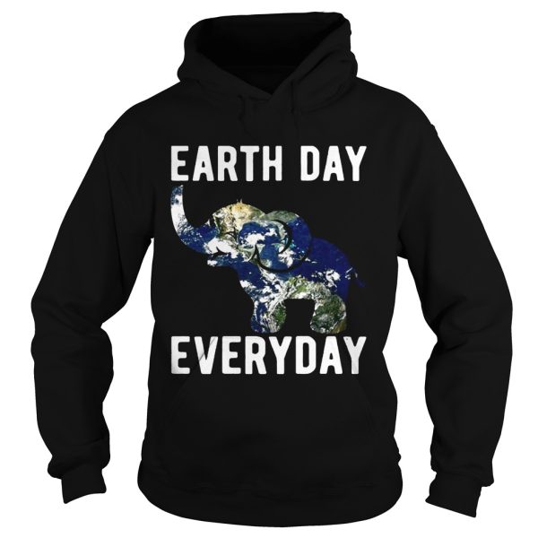 Earth Day Every Day Elephant Earth Symbol Earth Day T-shirt