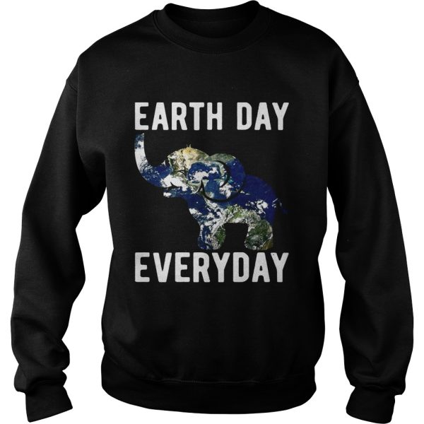 Earth Day Every Day Elephant Earth Symbol Earth Day T-shirt