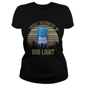 Easily distracted by Bud Light Sunset shirt 2