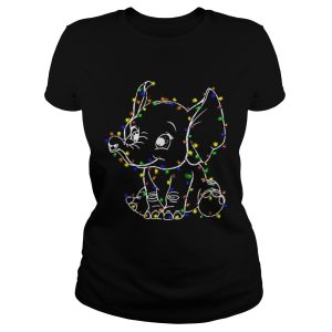 Elephant christmas light shirt 2