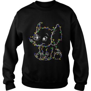 Elephant christmas light shirt 3