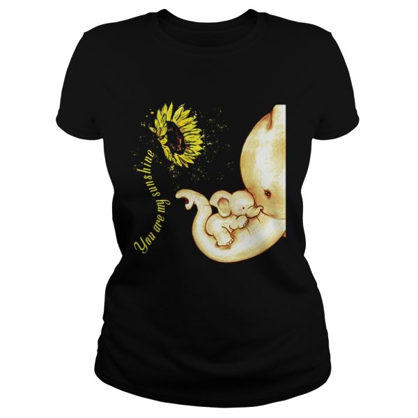 Elephant sunflower you are my sunshine shirt