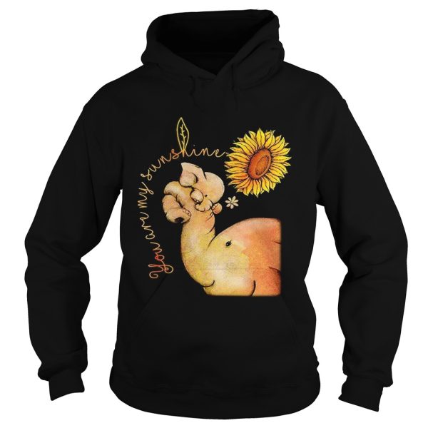 Elephant you are my sunshine sunflower shirt