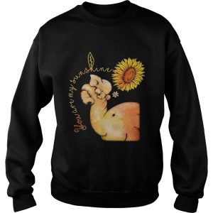 Elephant you are my sunshine sunflower shirt 3